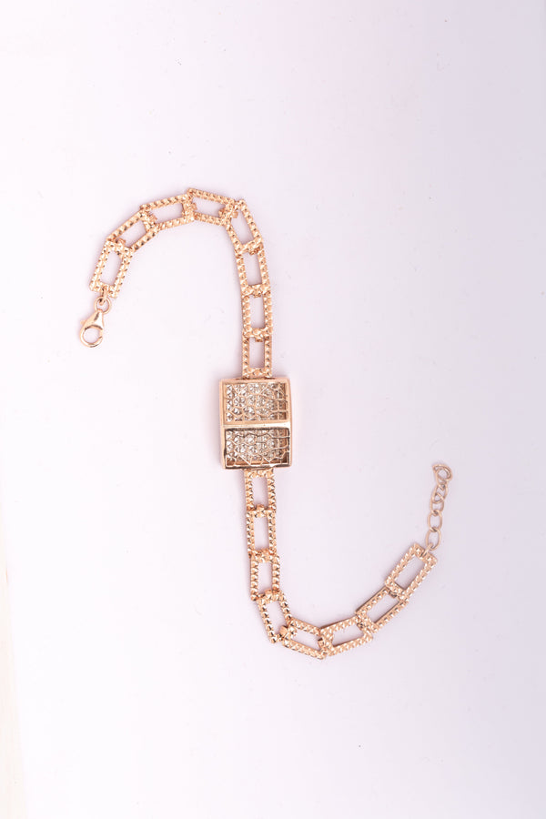 Gold Lattice Bracelet