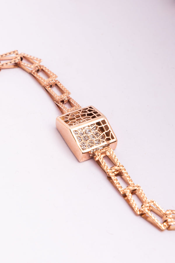 Gold Lattice Bracelet