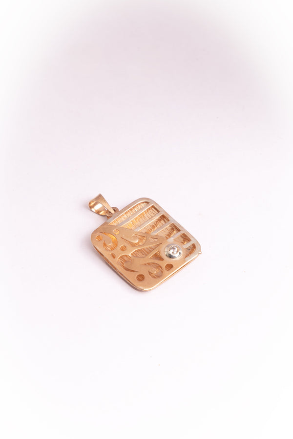Gold Filigree Drop Earrings