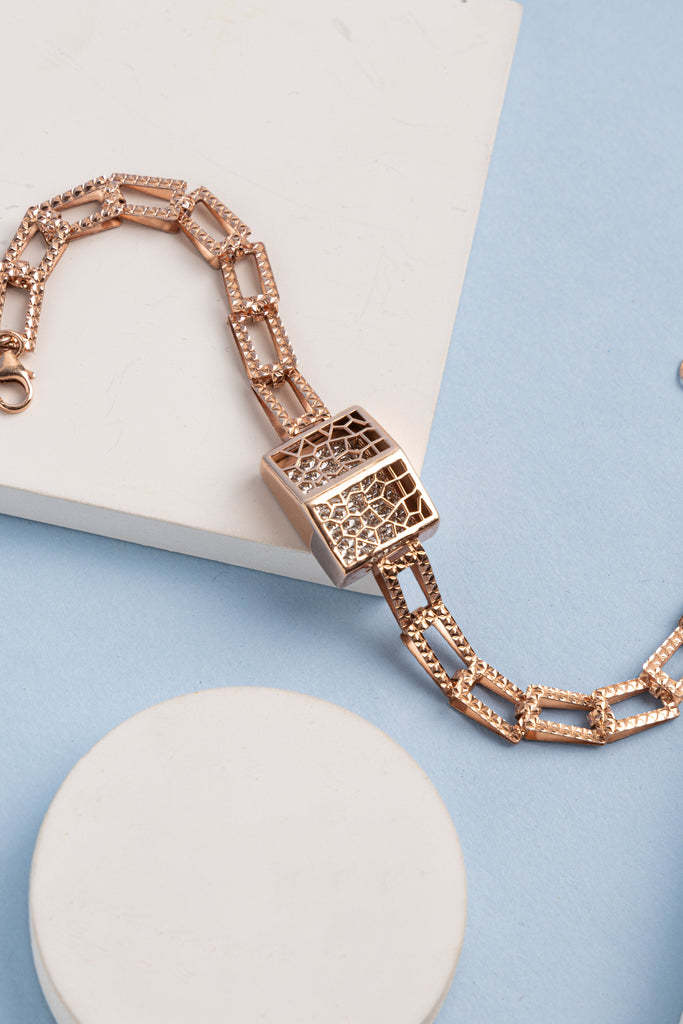 Gold Lattice Bracelet