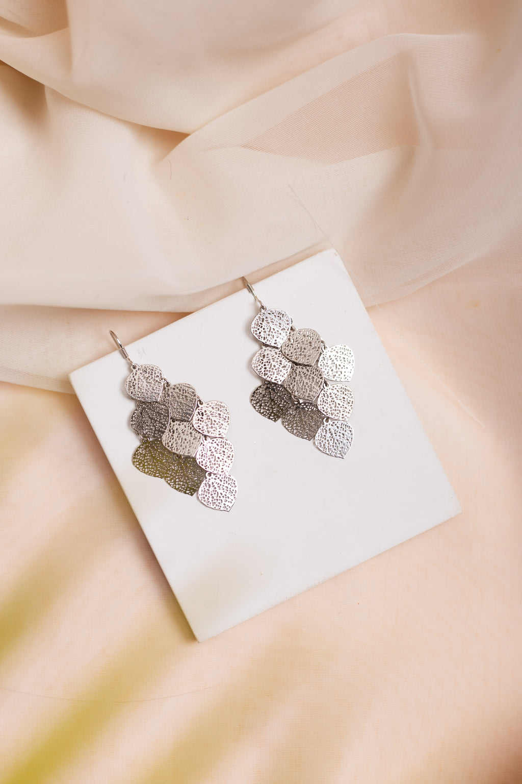 Cascading Leaf Earrings - Flâneur Global® | FG | 925 Fine Silver Jewelry & Accessories 
