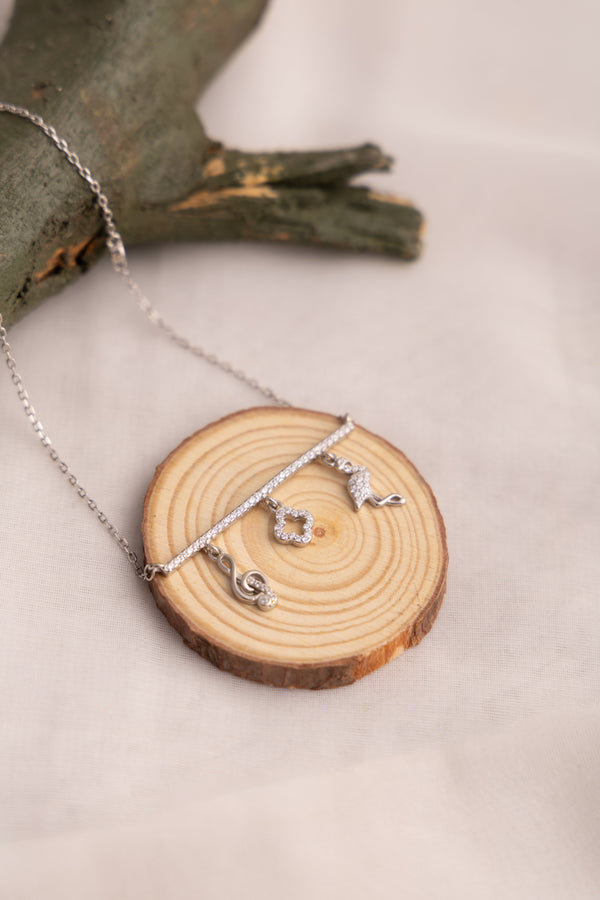 Sterling Silver Charm Necklace