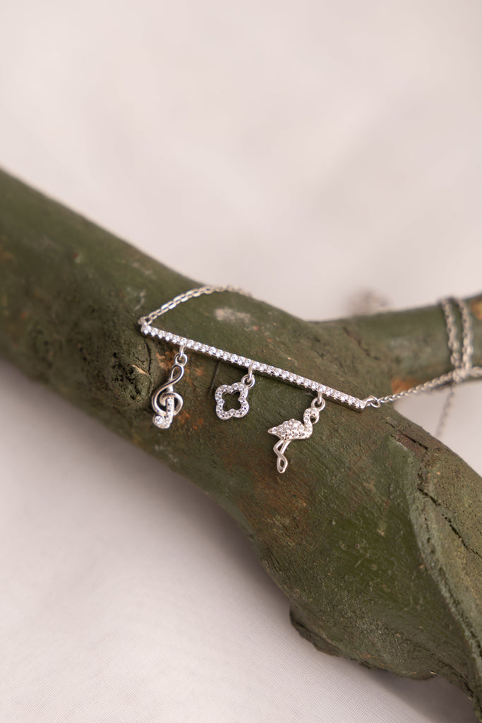 Sterling Silver Charm Necklace