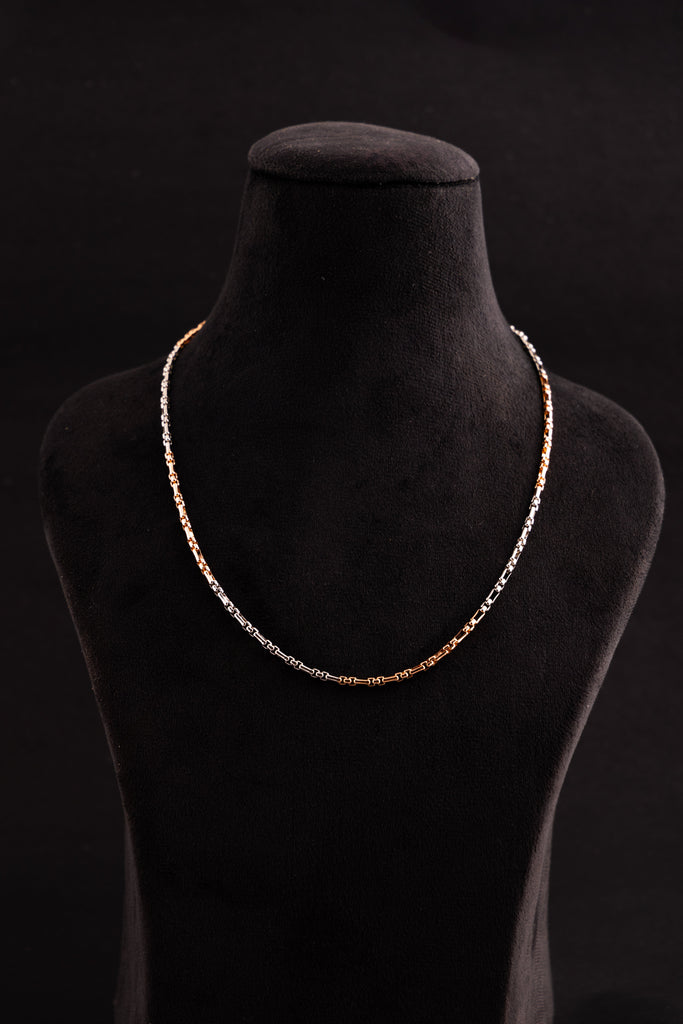 Two-Tone Link Chain Necklace