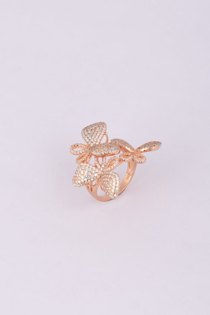 Rose Gold Butterfly Ring