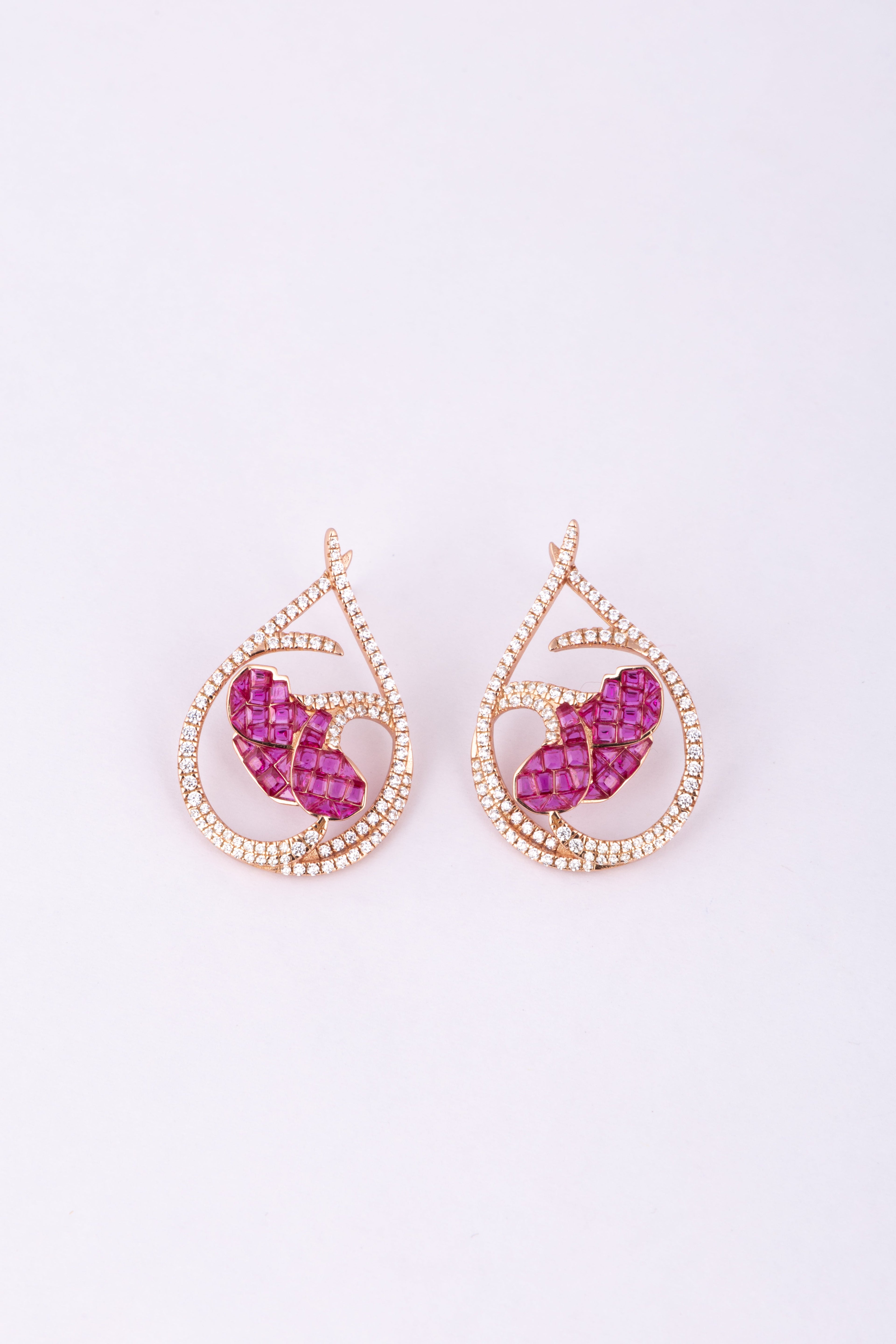 Pink Gemstone Teardrop Earrings - Flâneur Global® | FG | 925 Fine Silver Jewelry & Accessories 