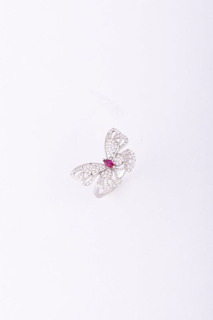 Butterfly Pink Gemstone Ring