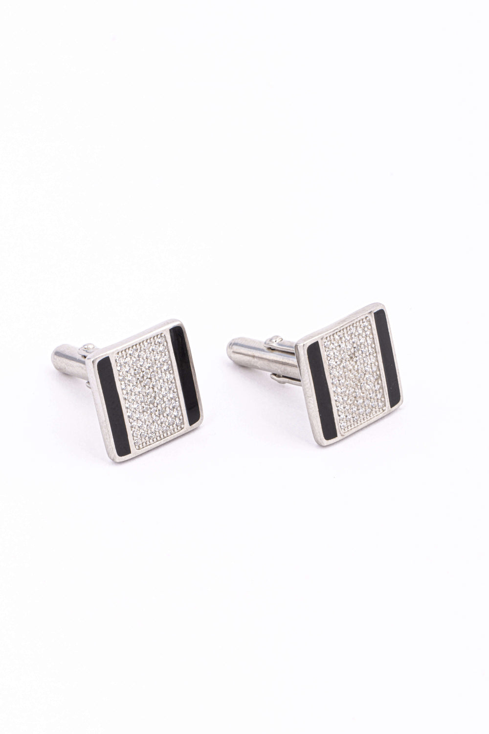 Elegant Silver Square Men's Cufflinks for him