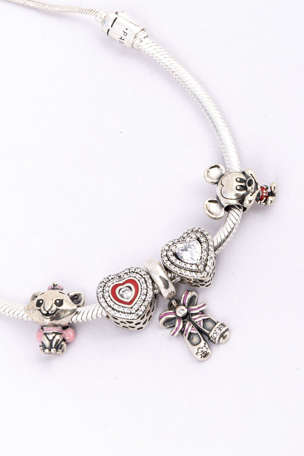 Sterling Silver Animal Charm Bracelet