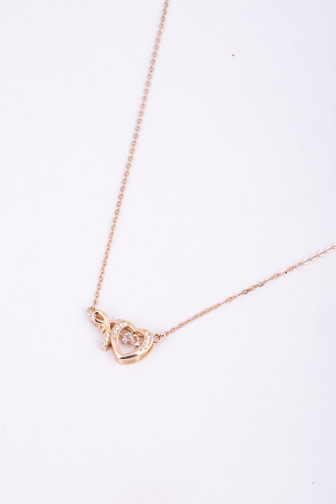 Heart Infinity Pendant Necklace