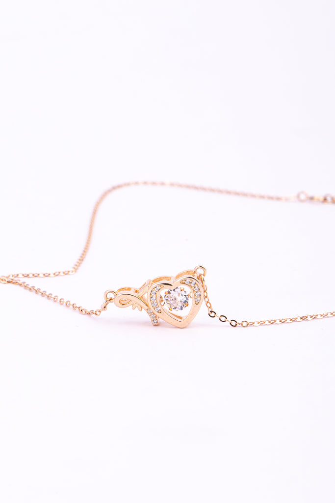 Heart Infinity Pendant Necklace