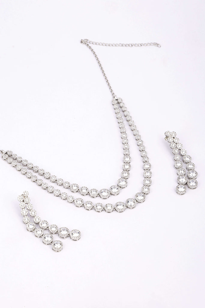 Solitaire Necklace & Earring Set