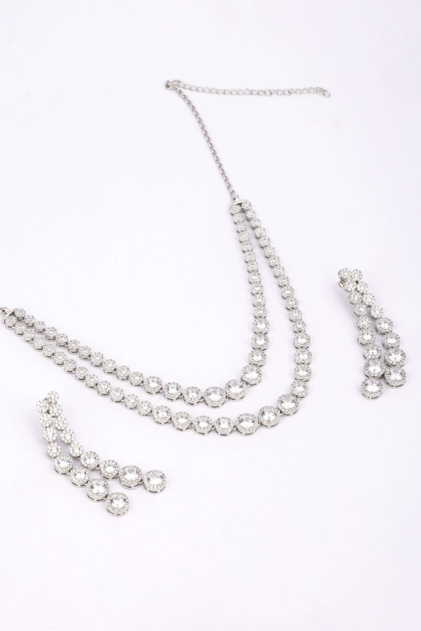 Solitaire Necklace & Earring Set