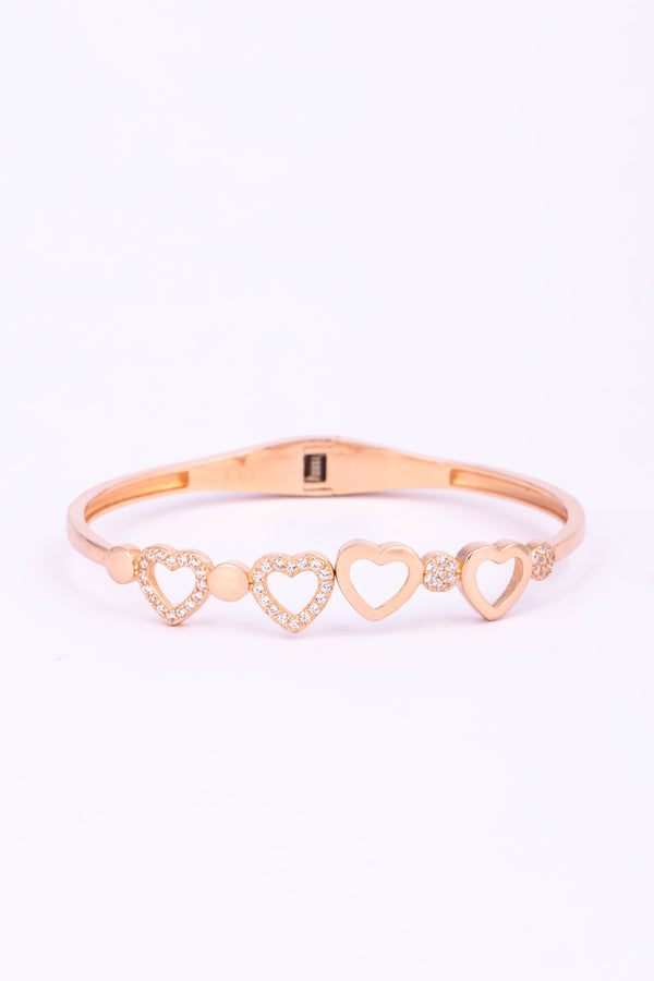 Rose Gold Heart Bracelet