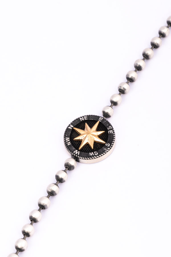 Compass Star Charm Bracelet
