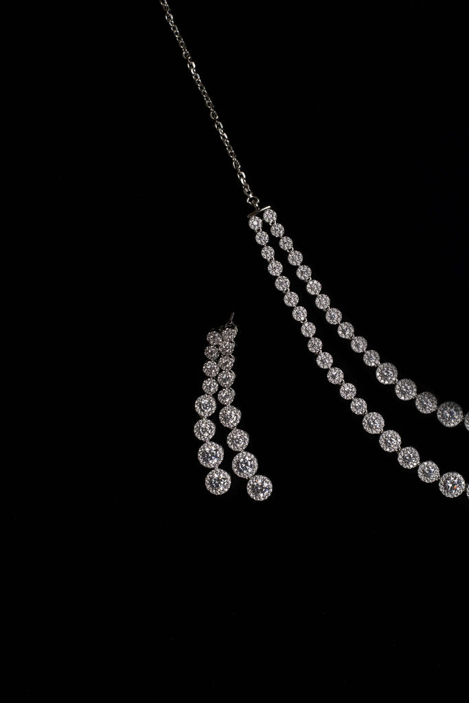 Solitaire Necklace & Earring Set