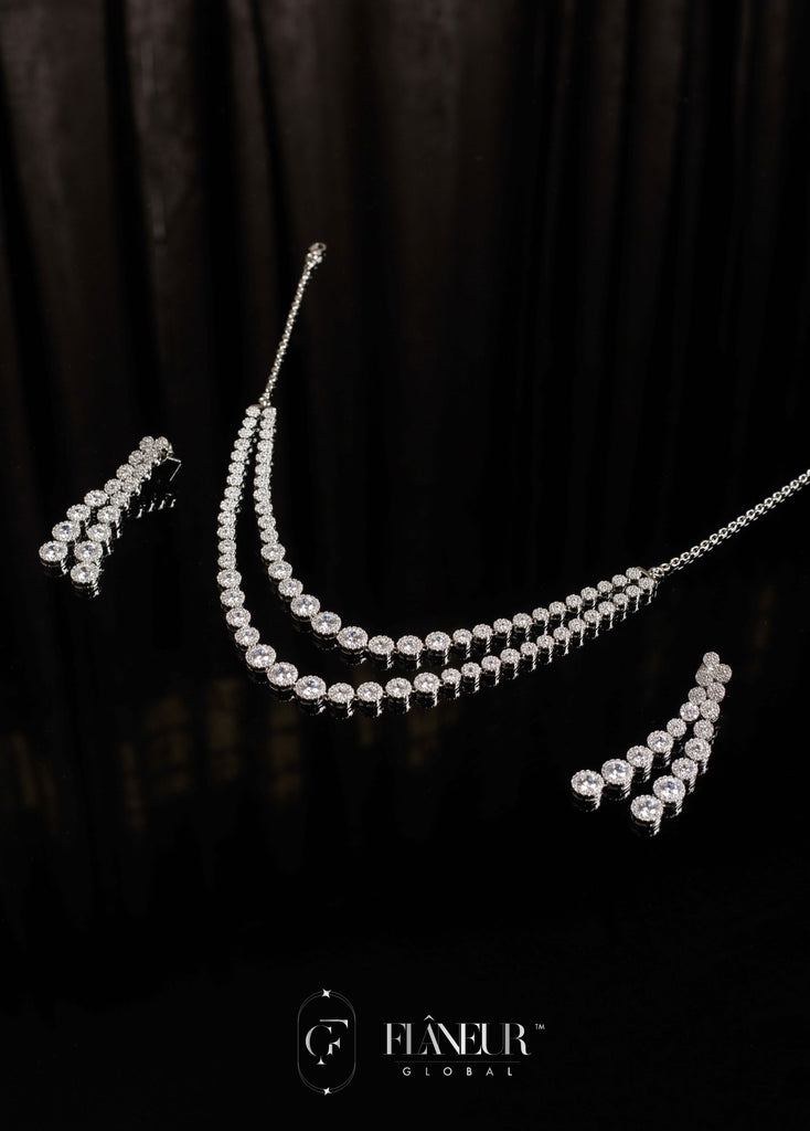 Solitaire Necklace & Earring Set