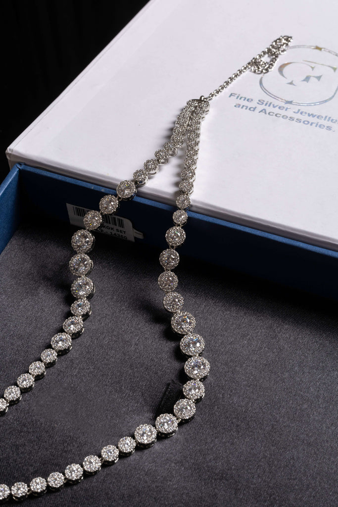 Solitaire Necklace & Earring Set