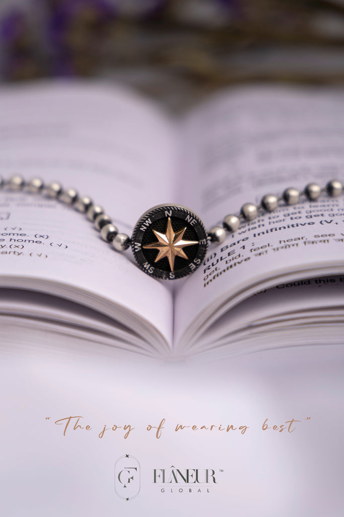Compass Star Charm Bracelet