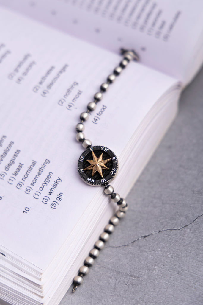 Compass Star Charm Bracelet