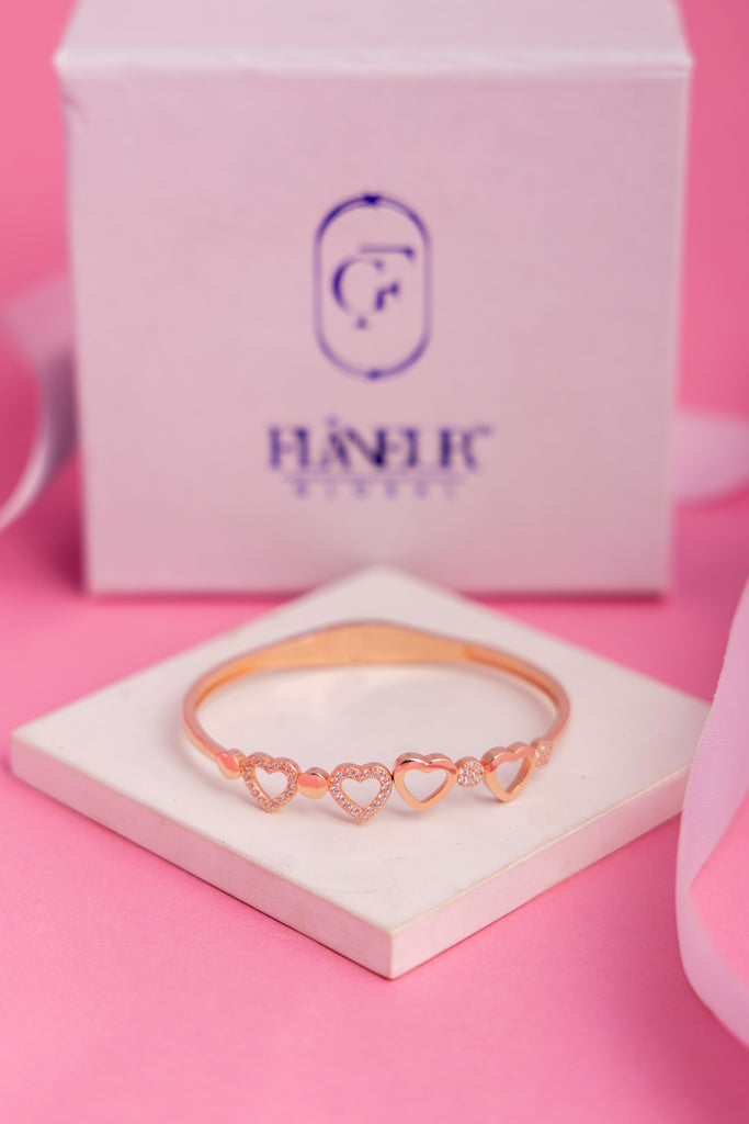 Rose Gold Heart Bracelet