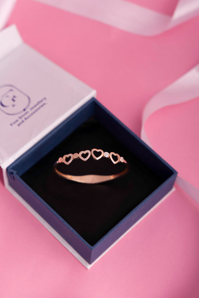 Rose Gold Heart Bracelet