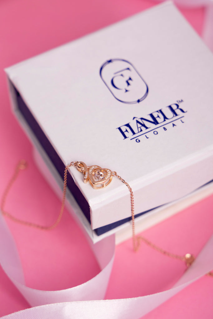 Heart Infinity Pendant Necklace