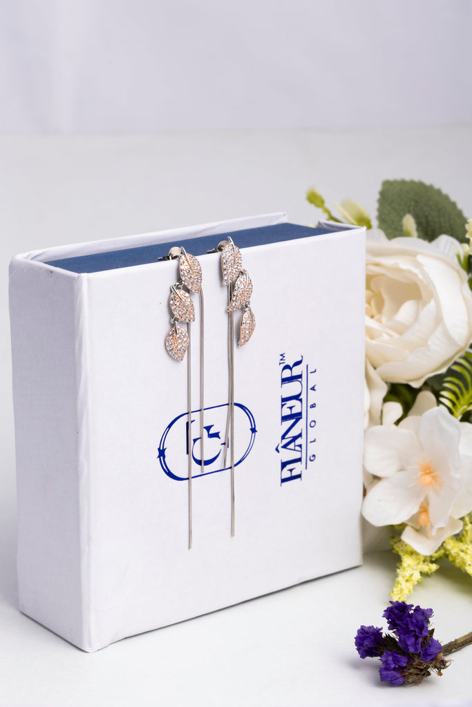 Cascading Leaf Earrings