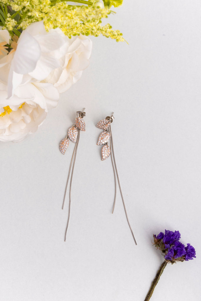 Cascading Leaf Earrings