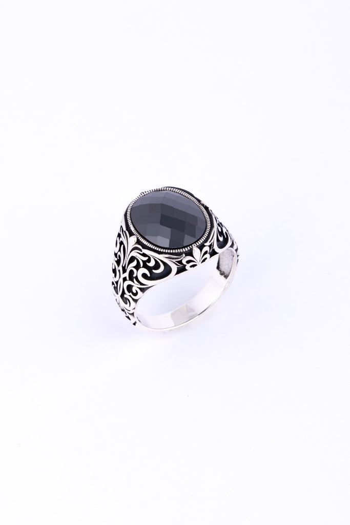 Black Onyx Signet Ring