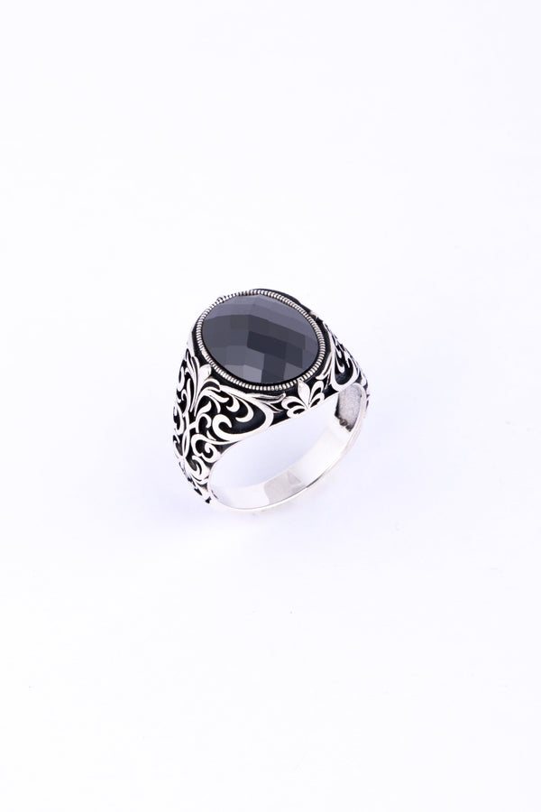 Black Onyx Signet Ring