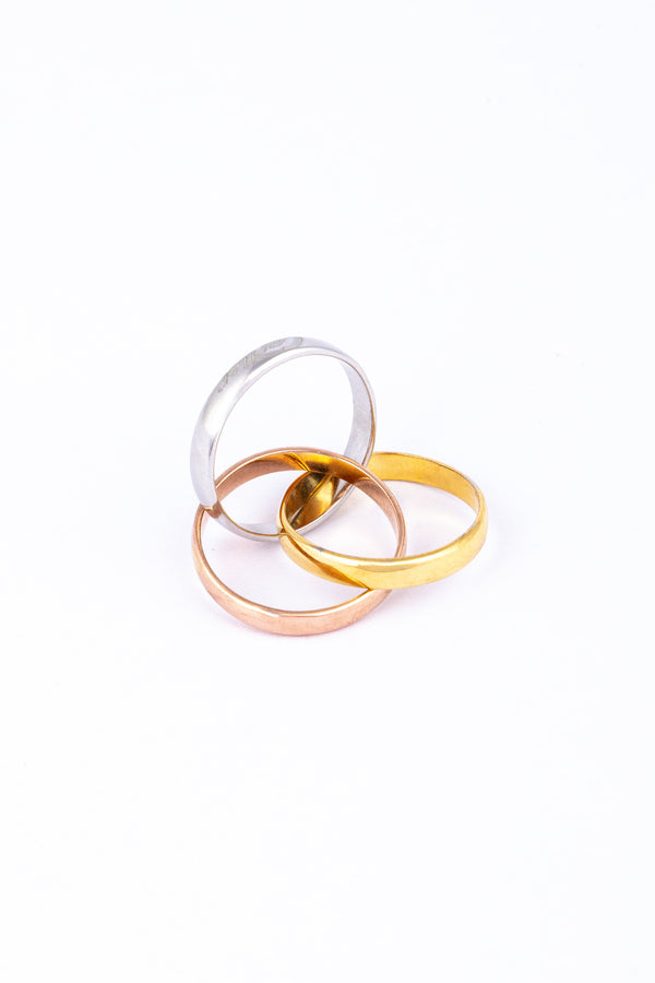 Tri-Color Interlocking Rings