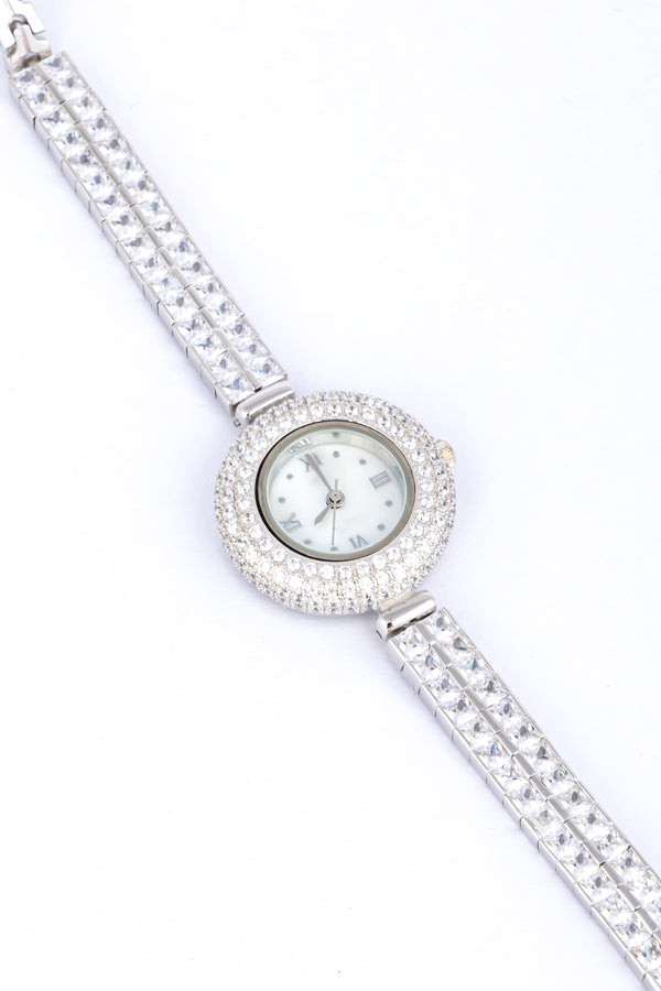 Diamond-Studded Roman Numeral Watch