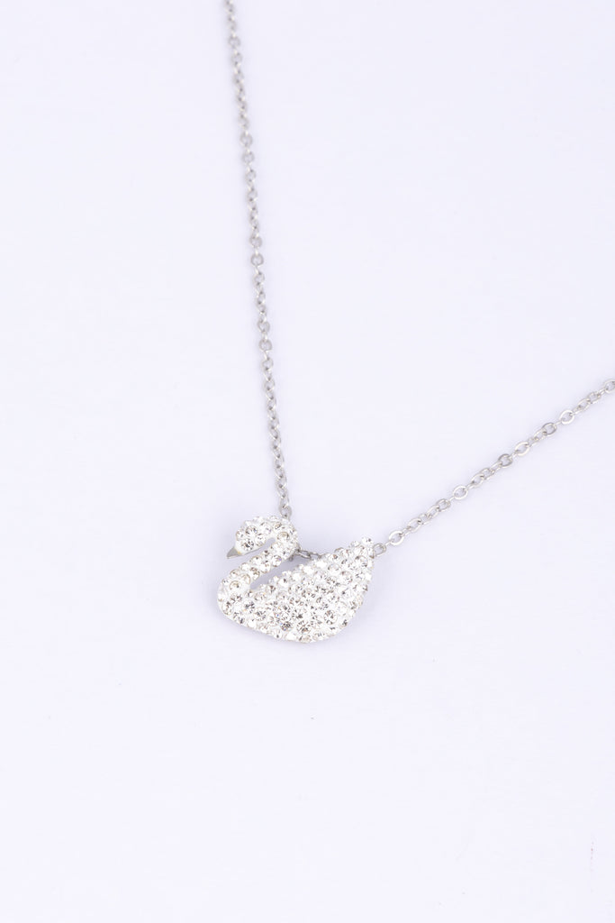 Elegant Swan Pendant Necklace