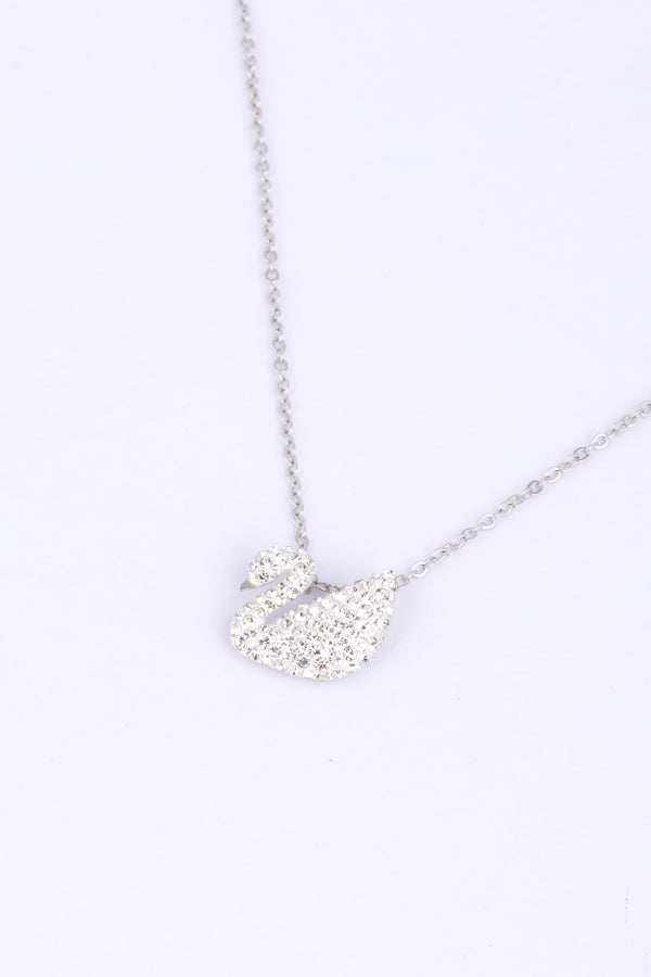 Elegant Swan Pendant Necklace