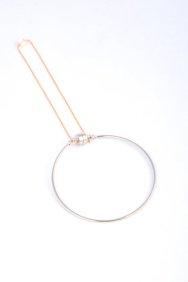 Minimalist Circular Pendant Necklace
