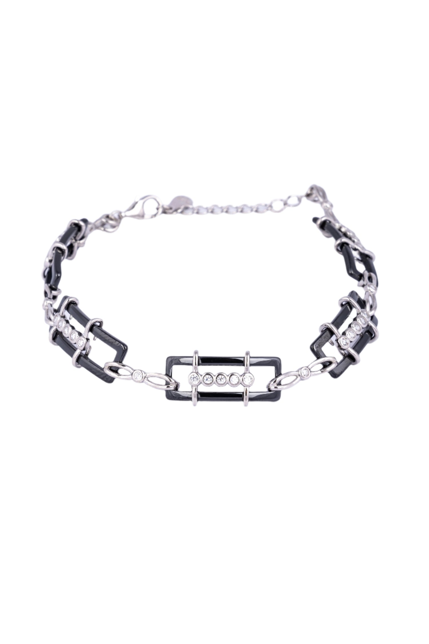 Black and Silver Gemstone Bracelet - Flâneur Global® | FG | 925 Fine Silver Jewelry & Accessories 