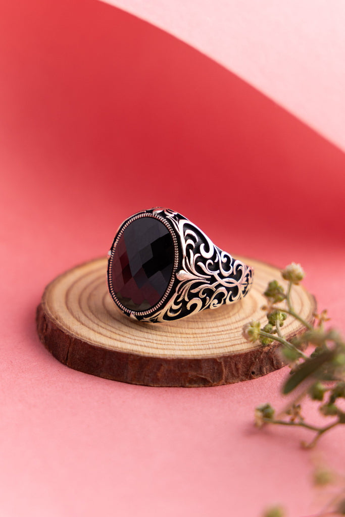 Black Onyx Signet Ring