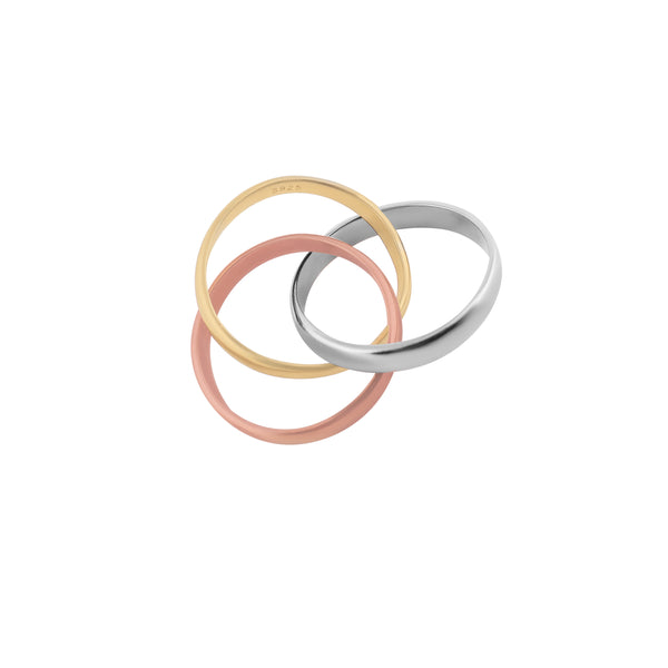 Interlocking Three-Tone Band for her