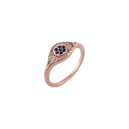 Ave Evil Eye Rose Gold Ring for her