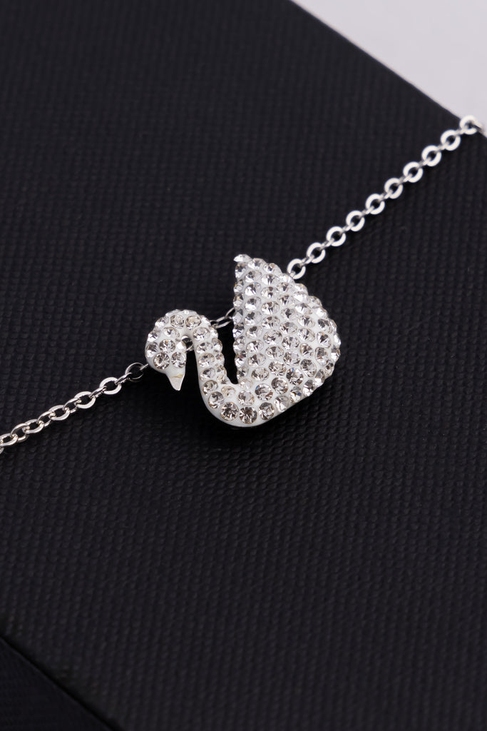 Elegant Swan Pendant Necklace