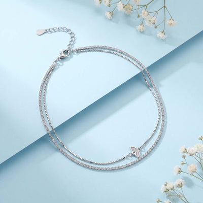 Celestial Curve Double Layer Anklet