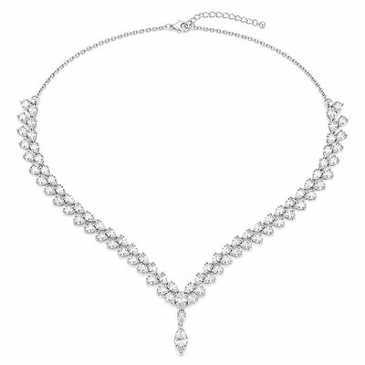 Cascade Marquise V-Necklace