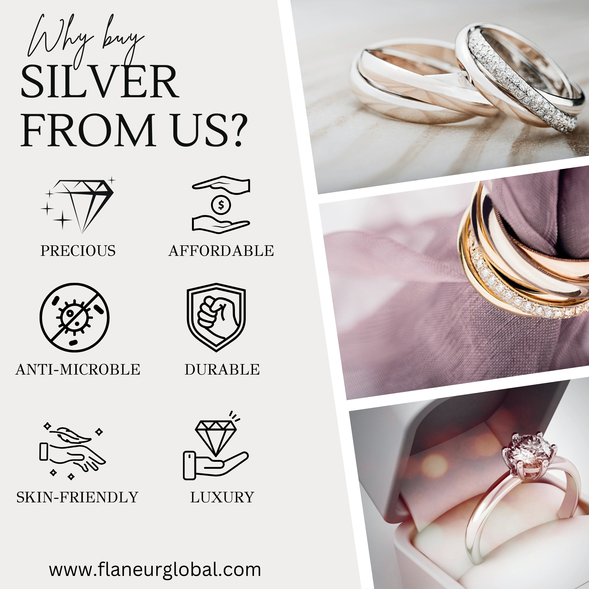 Silver Luxe Weave Ring
