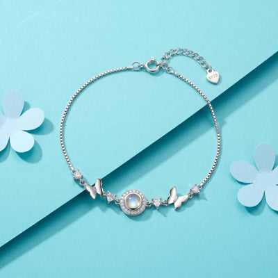 Celestial Wings Halo Charm Anklet