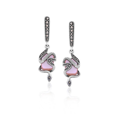 Silver Serpent Dangles