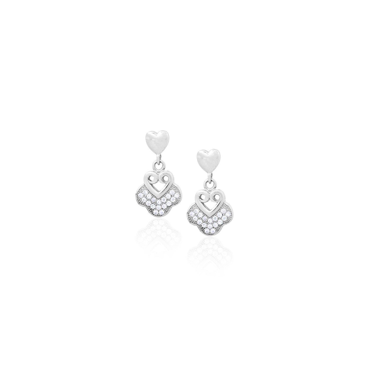 Silver Heart Drops - Flâneur Global® | FG | 925 Fine Silver Jewelry & Accessories 