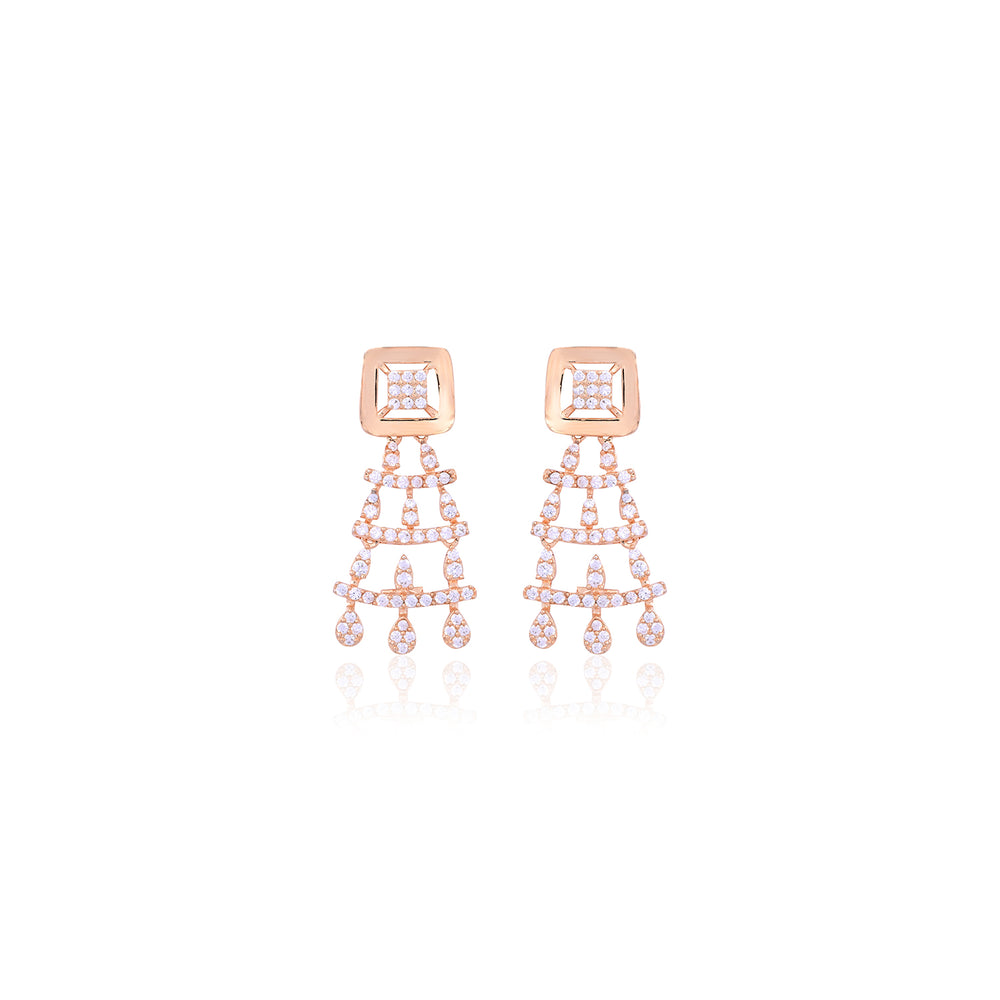 Silver Royal Chandelier Earrings