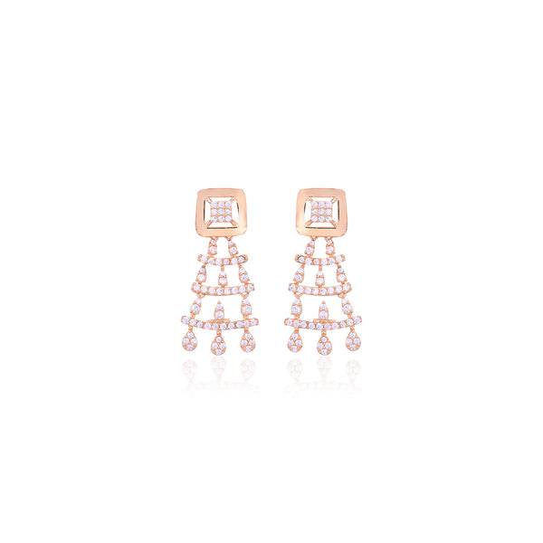 Silver Royal Chandelier Earrings