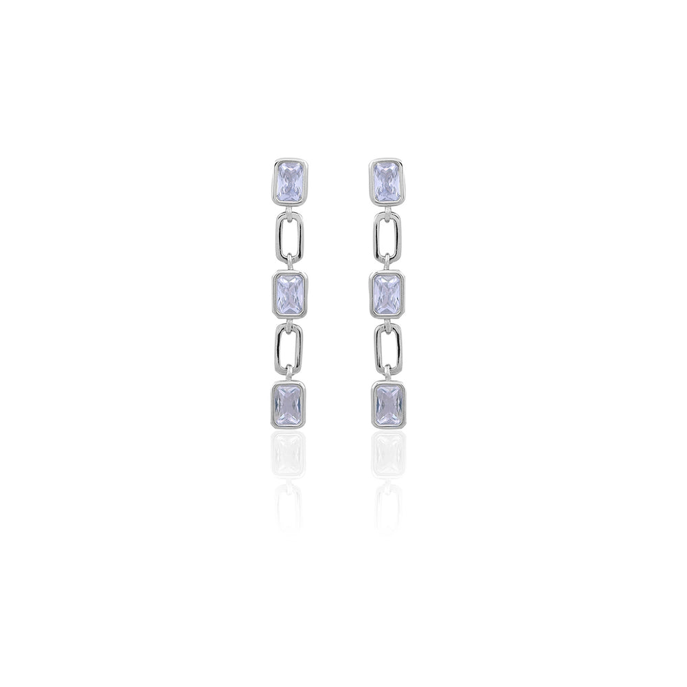 Silver Chic Link Earrings